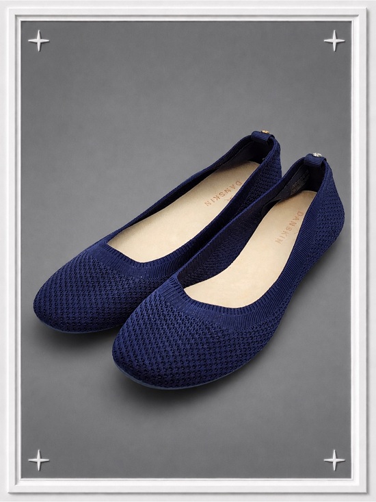 Danskin Shoes - Navy Knit Ballet Flats | Women's 9